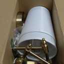 Ouyulong Battery Operated Wall Sconces Set of 2, Wireless Rechargeable Dimmable Wall Light with RGB Bulb and Remote for Bedroom, Living Room, Hallway (Gold) (13.5IN 2 Packs)