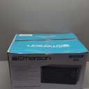 Emerson MW7302B Compact Countertop Microwave Oven with Touch Control, LED Display, 700W, 10 Power Levels, 6 Auto Menus, Glass Turntable and Child Safe Lock, 0.7 Cu., Ft. Black