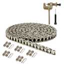 LUPING #35 Chain 160 Links 35 Chain Breaker for Mini Bike Coleman Powersports CT100U CC100X CK100 SK100 Baja Doodle Bug DB30 MBX10 MBX11 Mega Moto Predator 212 79cc 97cc 100cc 2.5HP Powersports Parts