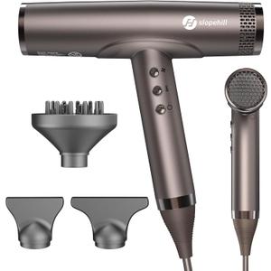 slopehill Professional Ionic Hair Dryer, High-Speed Salon Blow Dryer, Lightweight Compact Hairdryer for Travel, Low Noise Quiet for Home