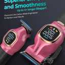 VGRPRO Professional Hair Clippers for Men, Professional Barber Clippers and Trimmer Set, Cordless Hair Clippers for Hair Cutting with Package Case, Powerful 9000 PRM Rechargable Electric (Pink)