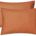 EXQ Home Toddler Pillowcases 13x18 Travel Pillow Case Set of 2, Small Pillow Case Fits Baby Pillow Sized 12x16, 13x18, Kids Pillowcases 2 Pack Machine Washable with Envelope ClosureUmber