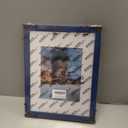 wyooxoo 9x12 Picture Frame Made of Solid Wood Photo Frame Display Pictures 6x8 with Mat or 9x12 Without Mat For Table top Display or Wall, Dark Blue, 1 Pack