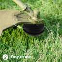 Grass Head for Wild Badger Weed Eater: 4PCS Plastic Trimmer Cutter Head- Universal Trimmer Head Replacement Grass Cutter Trimmer Head Trimming Head Garden Edging Black