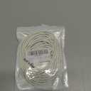Glory Qin 5 Yards Round Folded Bolo Braided Genuine Leather Cord for Making Bracelet & Jewelry (White, 3mm)