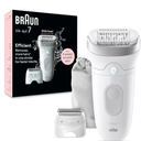 Braun Epilator Silk-épil 7, Hair Removal Device, Women Shaver & Trimmer, Wet and Dry, Wide Head, Includes Shaver Head and Trimmer Comb, SE7-041, Silver