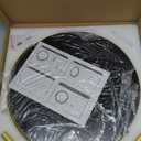 ROLOVE Gold Vanity Mirror with Lights, 12 Inch 3-Color Dimmable Smart Touch Makeup Mirror for Desk, 360 Rotation Tabletop Lighted Mirror for Bedroom, Dressing Room & Daily Grooming