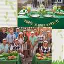 8 Pcs Golf Artificial Grass Mat Placemats Green Fake Grass Tiles Table Centerpieces Placemats Sport Theme Party Decorations for Wedding Baby Shower Golf Lovers