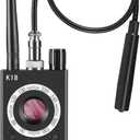 Hidden Camera Detectors, Anti Spy Camera Finder, GPS Tracker Detector, Hidden Devices Detector for Airbnb, Hotels, Bathroom, Home, Office (Black)