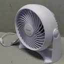 Honeywell TurboForce Air Circulator, Small Tabletop Fan, Quiet Personal Fan for Home or Office, 3 Speeds, 90 Degree Pivoting Head, White, HT-904