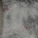 KICHOWUA 3x5 Fluffy Shag Light Grey Rug for Bedroom, Soft Fuzzy Plush Washable Non Slip Carpet, Comfy Shaggy Furry Small Area Rug for Living Room, Kids Baby Boys Girls Nursery Dorm, Tie-Dye Gray