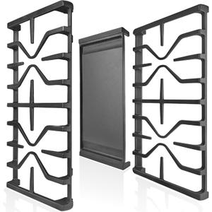Stove Top Griddle for GE Gas Stove Replacement WB31X24738 Grill Stovetop Cast Iron Pan WB31X27151 Grates General Electric Rang Parts Burner Center Griddles Cooktop WB31X24998