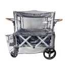 Big Size Rain Cover for Stroller, Mosquito Net for Trolley Cart, 2in1 Big Cover with Window for Picnic Camping Wagon Stroller Waterproof Windproof Accessories (Cart Not Included)