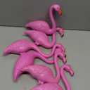 JOYIN Set of 6 Small Pink Flamingo Yard Ornament Stakes, Mini Lawn Plastic Flamingo Statue with Metal Legs for Sidewalks, Outdoor Garden, Luau Party, Tropical Party Decor, 2 Styles