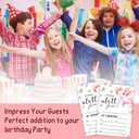 Axolotl Birthday Party Invitation Cards for Kids, 20 Party Invites with Envelopes, Cute Pink Ocean Animal Birthday Invitations for Boys Girls Teens Children, Axolotl Birthday Party Decorations -L863