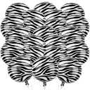 3 Pack HSLCGF 12 Pcs 18 inch Zebra Print Aluminum Foil Balloons - Round Aluminum Foil Balloon Wildlife Print Balloons for Zoo Themed Jungle Safari Themed Birthday Decorations