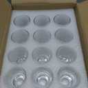 Ruckae 24 Pack 1 OZ Shot Glasses Set Shot Glass with Heavy Base Clear Shot Glasses Bulk for Whiskey (Transparent-Cone Shaped)