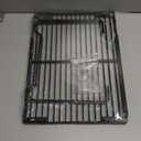 Extendable Metal Wire Shelf Organizer - Adjustable 15-24.4in Length, Stackable Storage Rack for Kitchen/Pantry/Bathroom/Shoe Cabinet/Tool Closet (1,Black)