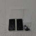 Flat Mending Plates 50x100mm/2x3.94'' Flat Brackets for Wood Metal Bracket Metal Plates with Screws for Wooden Furniture,Black 4Pack