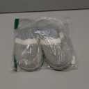 Cozy Slippers for Women Indoor and Outdoor Fuzzy House Shoes with Memory Foam Anti-Skid Sole Gifts for Women Mom Ladies (9-10 Women/7-8 Men, Light Grey)