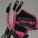 Ankle Resistance Bands with Cuffs, Ankle Bands for Working Out, Ankle Resistance Band for Leg, Booty Workout Equipment for Kickbacks Hip Fitness Training, Exercise Bands for Butt Lift Women (1-pink)