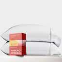 Thread Spread 100% Egyptian Cotton Pillow Cases King Size Set of 2 - Luxury 1200 Thread Count Sateen White Pillow Covers, Soft & Breathable 5 Star Hotel-Quality Pillowcases, Fits King Size Pillows