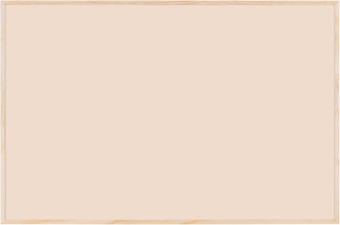 Bi-Office Earth New Basic Desert Magnetic Board, 58.5 x 38.5 cm, Lacquered Steel Finish, Natural Wood Frame