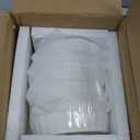 Taeochiy 8 Oz Creme Brulee Ramekins, Porcelain Ramekins Oven Safe, Round Tart Pan Mini Fluted Quiche Dishes, Set of 6, White