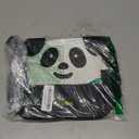 Cute Panda Pattern Backpack Women Girls Pu Leather Small Casual Shoulder Daypack Bag (Black)