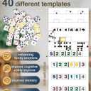 Matching The Domino Alzheimers for Elderly, Dementia Activities for Seniors, Activity Kits for Dementia Patients, Easy Memory for Seniors Men & Women Cognitive Craft Gifts