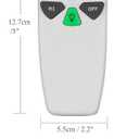 Ceiling Fan Remote Control Replacement, FAN-53T Remote for Harbor Breeze Hampton Bay Allen+Roth Kichler Litex, 3 Speed, Light Dimmer, 303.9MHz, Easy to Set with Mount Holder (Remote Only)