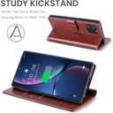 Wallet Case for iPhone 15 Series, RFID Blocking Credit Card Holder, PU Leather Folio Flip Kickstand Protective Shockproof Cover for Apple 15 Series (Brown, iPhone 15 Pro Max - 6.7")