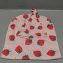 Swaddling Blanket for Baby, Sleeping Sacks, Unisex Baby Stuff with Hat, Strawberry