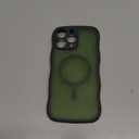  for iPhone 16 Pro-Max Case: [Compatible with Magsafe]  Translucent Matte Military Grade Shockproof Full Camera Protective Phone Cover - Green