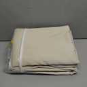 DUALIFE Cream Beige Grommet Room Darkening Curtains 60 x 96 Inches, 2 Panels