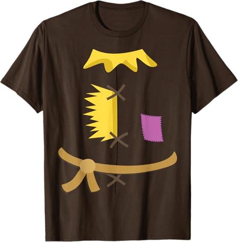 Scarecrow Costume Shirt Halloween Wizard of Oz Patch Vintage T-Shirt XL