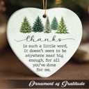 3 x Thank You Ornament 2025  Appreciation Gift for Coworkers, Boss, Teachers, Nurses, Moms, Thank You Friends Gifts, Cute Friendship Ornaments, Retirement Gift for Men Women
