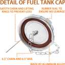 Truck Parts 3 1/2"Nominal Non lockins Alumnum Diesel Fuel Cap 3591620C2