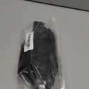 COFOF Weight Lifting Wrist Strap, Double Layer Leather Wrist Strap for Deadlift and Powerlifting, Adjustable Neoprene Padded Gym Workout Lifting Hooks (Pair) (Midnight Black)