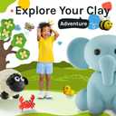 Air Dry Clay Kit  Make 18 Animals with Tools & Video Tutorials  DIY Modeling Set for Kids  3 Learning Levels  Non-Toxic, No-Bake  MindMold Gift for Ages 5+