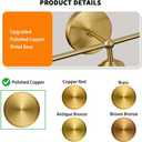 Modern Brushed Gold 3-Lights Vanity Light Fixtures with Milky White Glass Ball Shades, Mid Century Brass Wall Sconce Lighting Fixtures over Mirror, Wall Sconces for Bathroom Dressing Table Bedroom