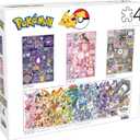 Buffalo Games - Pokmon - 4 X 1 Multipack - Pokemon Multipack No. 2 - Jigsaw Puzzle for Adults -Challenging Puzzle Perfect for Game Nights