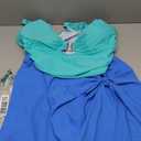 Jolefille Plus Size One Piece Swimsuit for Women Tummy Control Swim Dress size is 4XL (Teal)