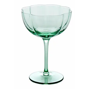 Tabletops Gallery 2 Piece Coupe Glass Set - Green, 2 pc