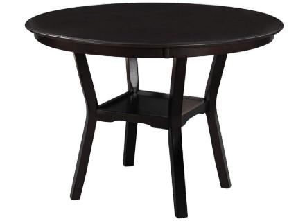 Ball & Cast 42" Round Wooden Dining Table – Rich Espresso Finish