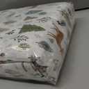 Viviland Christmas Holiday Twin Sheet Set - 4 Piece Forest and Deer Patterned Bed Sheets Set - Soft, Breathable Microfiber Sheets with Deep Pocket, Non-Slip Fitted Sheets & Pillowcases