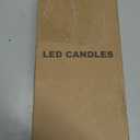 GenSwin Flameless Ivory Taper Candles Flickering with 10-Key Remote, Battery Operated Led Warm 3D Wick Light Window Candles Real Wax Pack of 6, Christmas Home Wedding Decor(0.78 X 9.64 Inch)