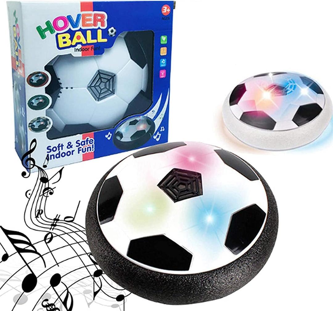 Hover Soccer Ball, Hover Ball with Music & LED Lights and Soft Foam Bumpers to Protect Furniture, Kids Toys for 2-16 Year Old Boys/Girls, Excellent Indoor Fun