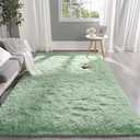 Pettop Fluffy Sage Green Area Rug for Bedroom Living Room, 3x5 Feet Soft Plush Fuzzy Rugs for Girls Kids Boys, Non-Slip and Washable Rug for Nursery Classroom, Carpet for Rooms Decor