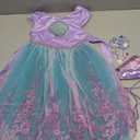 Mermaid Dress for Girls Princess Costumes for Halloween Cosplay Fancy Dress Up Party Birthday Outfit 3t/100